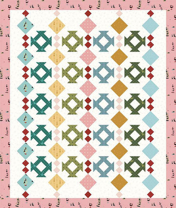 SUPER DEAL! Mod Lanterns Quilt PaTTERN P156 - Riley Blake Designs - INSTRUCTIONS Only - Fat Quarter Friendly
