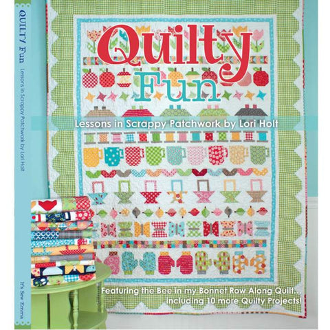 SALE It's Sew Emma Quilty Fun Book P051 by Lori Holt - Riley Blake - INSTRUCTIONS Only - Includes Bee in My Bonnet Row Along Spiral-Bound