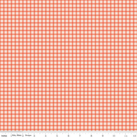 CLEARANCE Honeycomb Hill PRINTED Gingham C13126 Rouge - Riley Blake Designs - Quilting Cotton Fabric