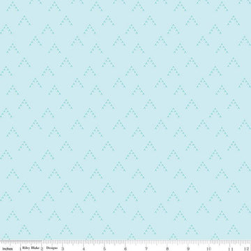 CLEARANCE Fat Quarter End of Bolt - Swan Serenade Flight C13264 Sky - Riley Blake  - Quilting Cotton