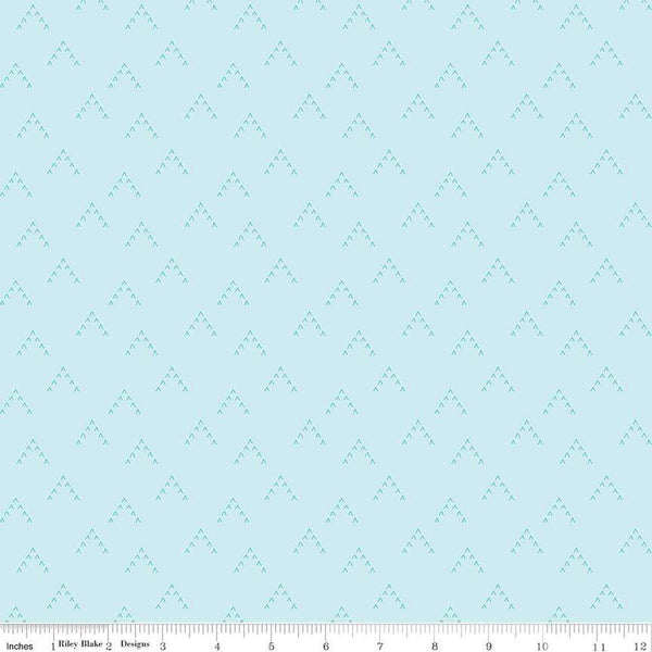 CLEARANCE Swan Serenade Flight C13264 Sky - Riley Blake  - Quilting Cotton