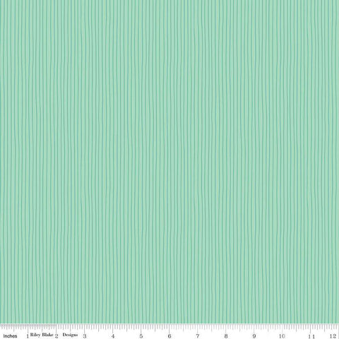 SALE Swan Serenade Stripe C13265 Mint - Riley Blake Designs - Stripes Striped - Quilting Cotton Fabric