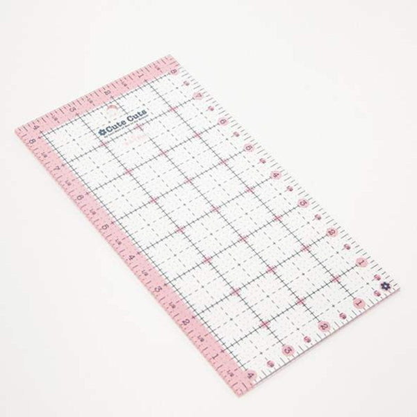 SALE Lori Holt Cute Cuts Ruler 4 1/2" x 8 1/2" STCC-5542 - Riley Blake Designs - Plastic Non-Slip 4.5" x 8.5" Rectangle