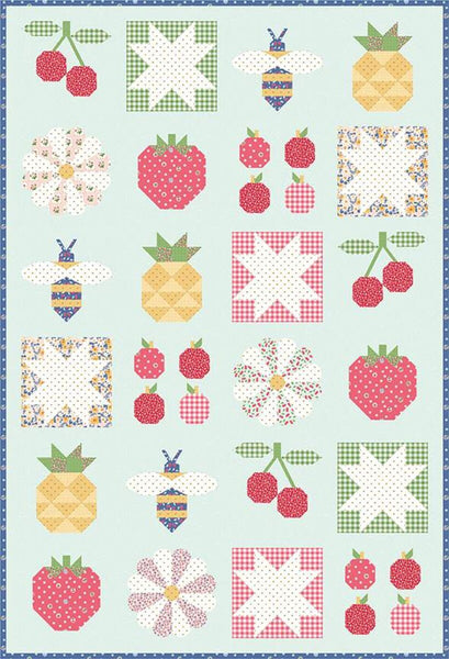 SALE Summer Sugar Quilt PATTERN P115 by Melissa Mortenson - Riley Blake Designs - INSTRUCTIONS Only - Sampler Quilt