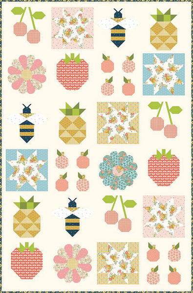 SALE Summer Sugar Quilt PATTERN P115 by Melissa Mortenson - Riley Blake Designs - INSTRUCTIONS Only - Sampler Quilt