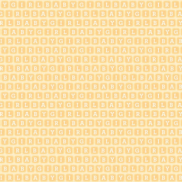 FLANNEL Baby Girl Blocks F13334 Yellow - Riley Blake Designs - Children's Words Text - FLANNEL Cotton Fabric