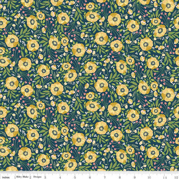 CLEARANCE Honeycomb Hill Sweet Garden C13121 Oxford - Riley Blake Designs - Floral Flowers - Quilting Cotton Fabric