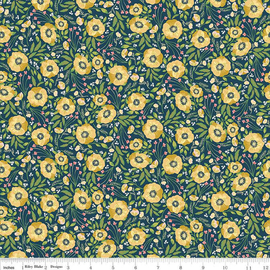 CLEARANCE Honeycomb Hill Sweet Garden C13121 Oxford - Riley Blake Designs - Floral Flowers - Quilting Cotton Fabric