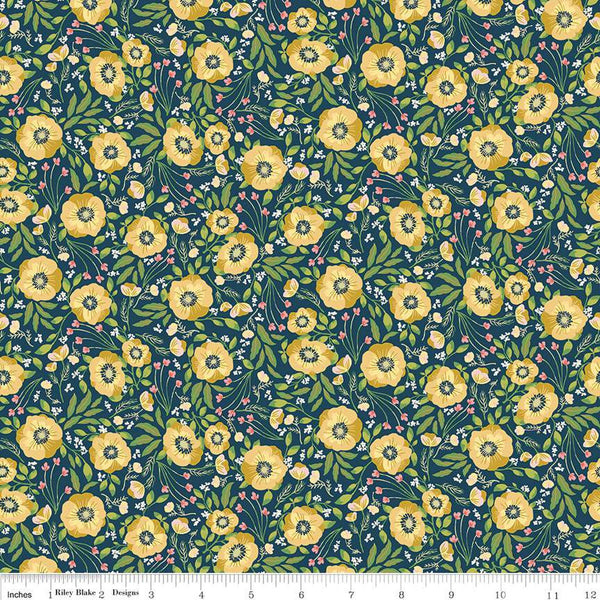 SALE Honeycomb Hill Sweet Garden C13121 Oxford - Riley Blake Designs - Floral Flowers - Quilting Cotton Fabric