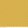 SALE Honeycomb Hill Honeycomb C13124 Curry - Riley Blake Designs - Floral Flowers Hexagons - Quilting Cotton Fabric