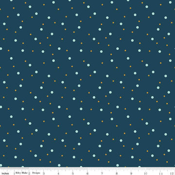SALE Honeycomb Hill Mini Hexies C13125 Oxford - Riley Blake Designs - Scattered Hexagons - Quilting Cotton Fabric