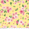 SALE Orchard Main C13150 Lemon - Riley Blake Designs - Floral Flowers - Quilting Cotton Fabric