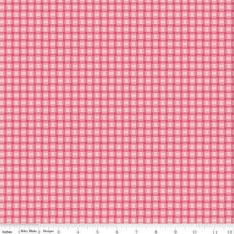 Orchard Basket C13155 Cherry - Riley Blake Designs - Irregular Plaid - Quilting Cotton Fabric