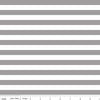 CLEARANCE Gray White 1/2" Half Inch Stripe - Riley Blake Designs - Jersey KNIT cotton  stretch fabric
